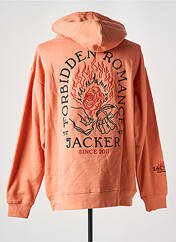 Sweat-shirt orange JACKER pour homme seconde vue