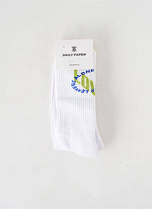 Chaussettes blanc DAILY PAPER pour homme