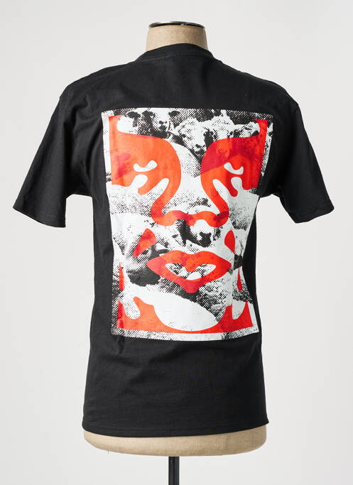 T-shirt noir OBEY pour homme