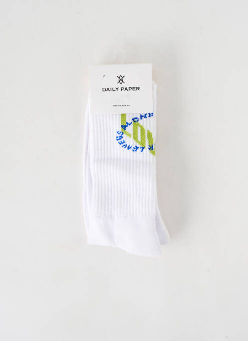 Chaussettes blanc DAILY PAPER pour homme