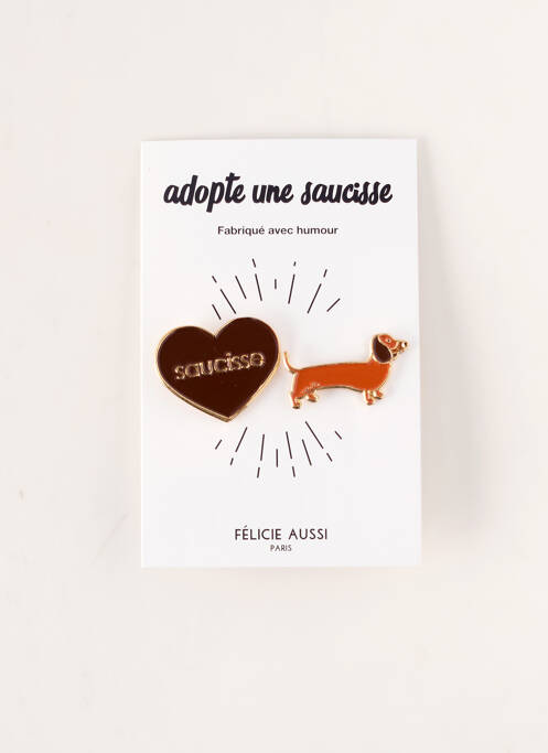 Broche multicolore FELICIE AUSSI pour unisexe