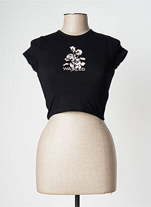 T-shirt noir WASTED PARIS femme