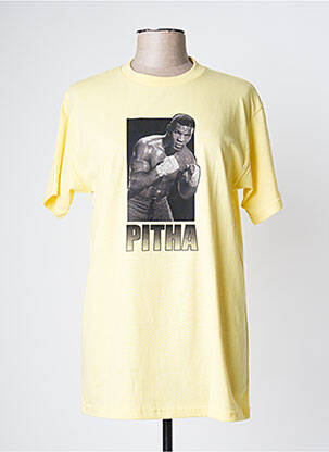 T-shirt jaune PIZZA SKATEBOARD homme