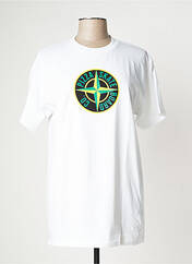 T-shirt blanc PIZZA SKATEBOARD pour homme seconde vue