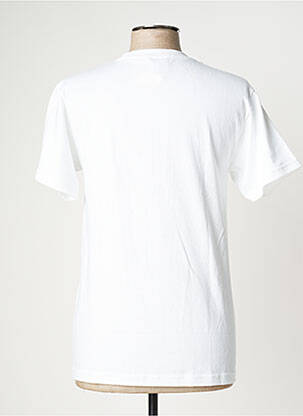 T-shirt blanc PIZZA SKATEBOARD homme