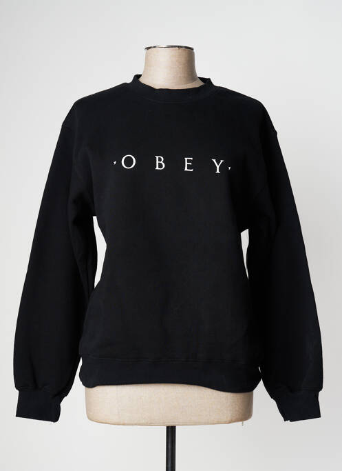 Sweat-shirt noir OBEY pour femme