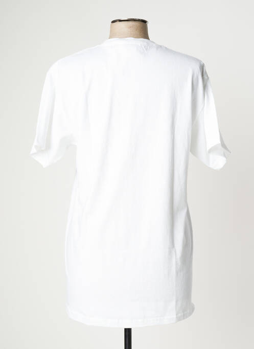 T-shirt blanc PIZZA SKATEBOARD pour homme