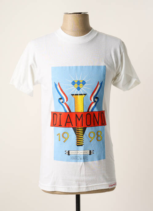 T-shirt blanc DIAMOND SUPPLY CO pour homme