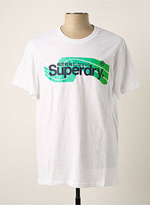 T-shirt blanc SUPERDRY pour homme