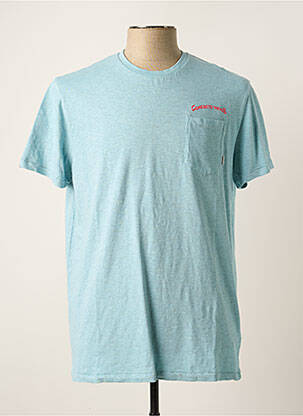T-shirt bleu SUPERDRY homme