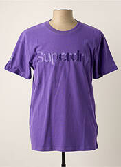 T-shirt violet SUPERDRY pour homme seconde vue