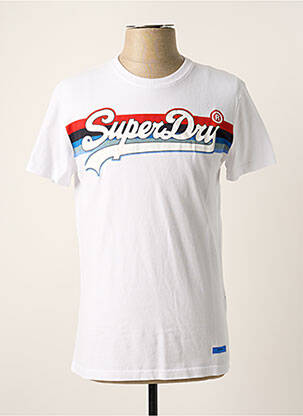 T-shirt blanc SUPERDRY homme