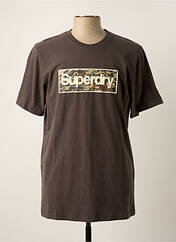 T-shirt gris SUPERDRY pour homme seconde vue