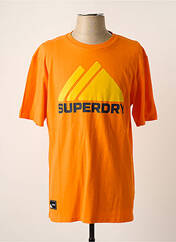 T-shirt orange SUPERDRY pour homme seconde vue