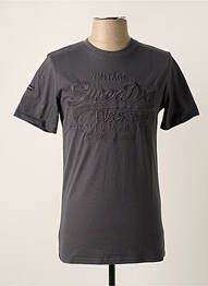 T-shirt gris SUPERDRY homme
