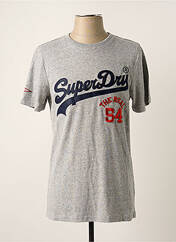 T-shirt gris SUPERDRY pour homme seconde vue