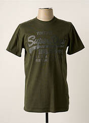 T-shirt kaki SUPERDRY pour homme seconde vue