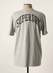 T-shirt gris SUPERDRY pour homme seconde vue