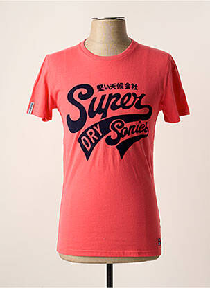 T-shirt rose SUPERDRY homme