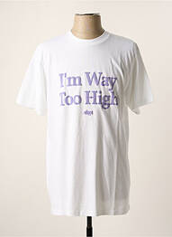 T-shirt blanc HUMAN WITH ATTITUDE homme