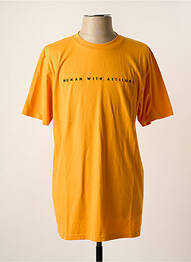 T-shirt orange HUMAN WITH ATTITUDE homme