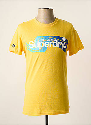 T-shirt jaune SUPERDRY homme
