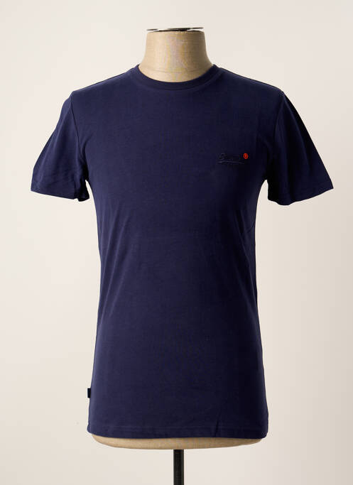 T-shirt bleu SUPERDRY pour homme