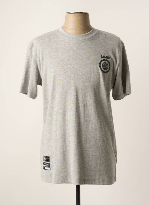 T-shirt gris SUPERDRY pour homme