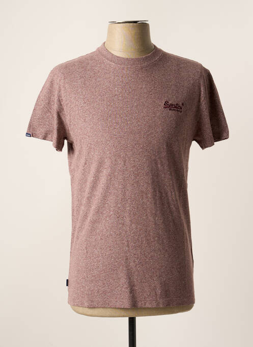 T-shirt rouge SUPERDRY pour homme