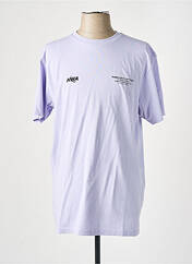 T-shirt violet HUMAN WITH ATTITUDE pour homme seconde vue