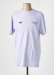 T-shirt violet HUMAN WITH ATTITUDE homme