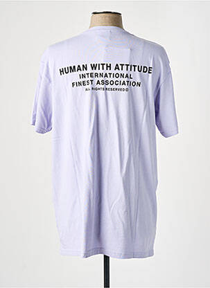T-shirt violet HUMAN WITH ATTITUDE homme