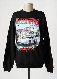 Sweat-shirt noir HUMAN WITH ATTITUDE homme