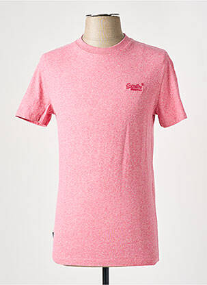 T-shirt rose SUPERDRY homme