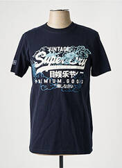 T-shirt bleu SUPERDRY pour homme seconde vue