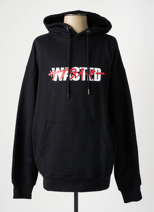 Sweat-shirt noir WASTED PARIS pour homme