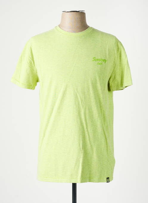 T-shirt vert SUPERDRY pour homme