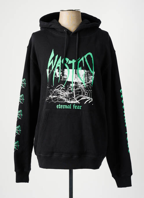 Sweat-shirt noir WASTED PARIS pour homme