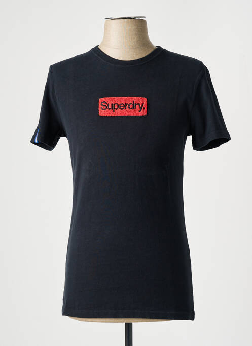 T-shirt noir SUPERDRY pour homme