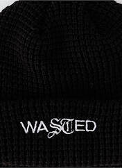 Bonnet noir WASTED PARIS pour homme seconde vue