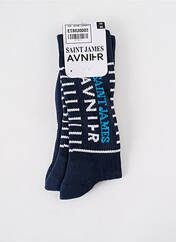 Chaussettes bleu AVNIER pour homme seconde vue