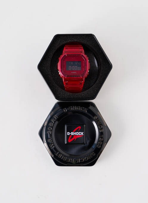 Montre rouge CASIO pour homme