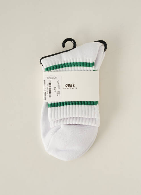 Chaussettes blanc OBEY pour femme