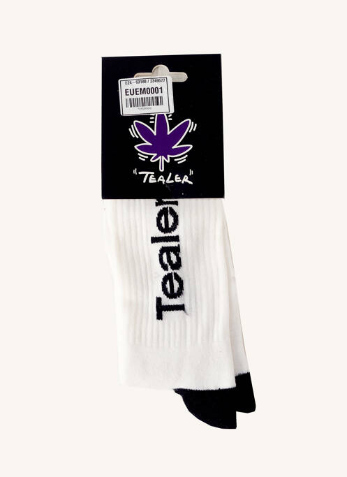 Chaussettes blanc TEALER pour homme