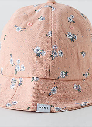Chapeau orange OBEY femme