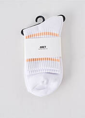 Chaussettes blanc OBEY pour femme seconde vue