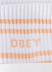 Chaussettes blanc OBEY pour femme seconde vue