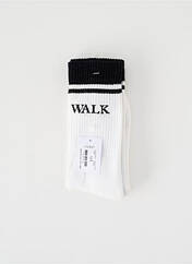 Chaussettes blanc WALK IN PARIS pour homme seconde vue