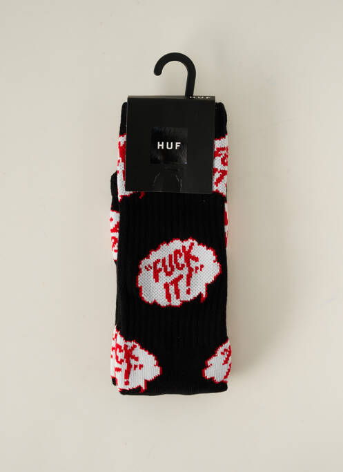 Chaussettes noir HUF pour unisexe