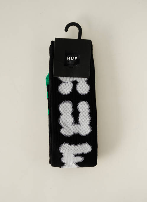 Chaussettes noir HUF pour unisexe